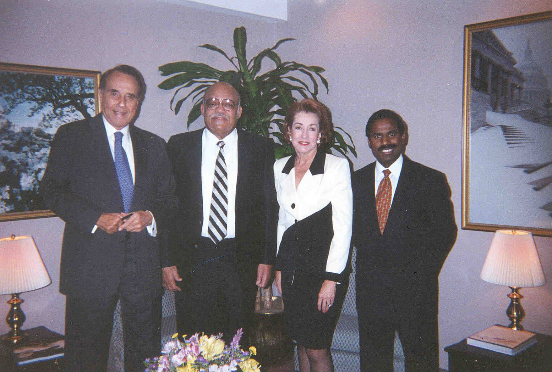 Dr. K.A. Paul with Senator Bob Dole and Elizabeth Dole in Washington DC