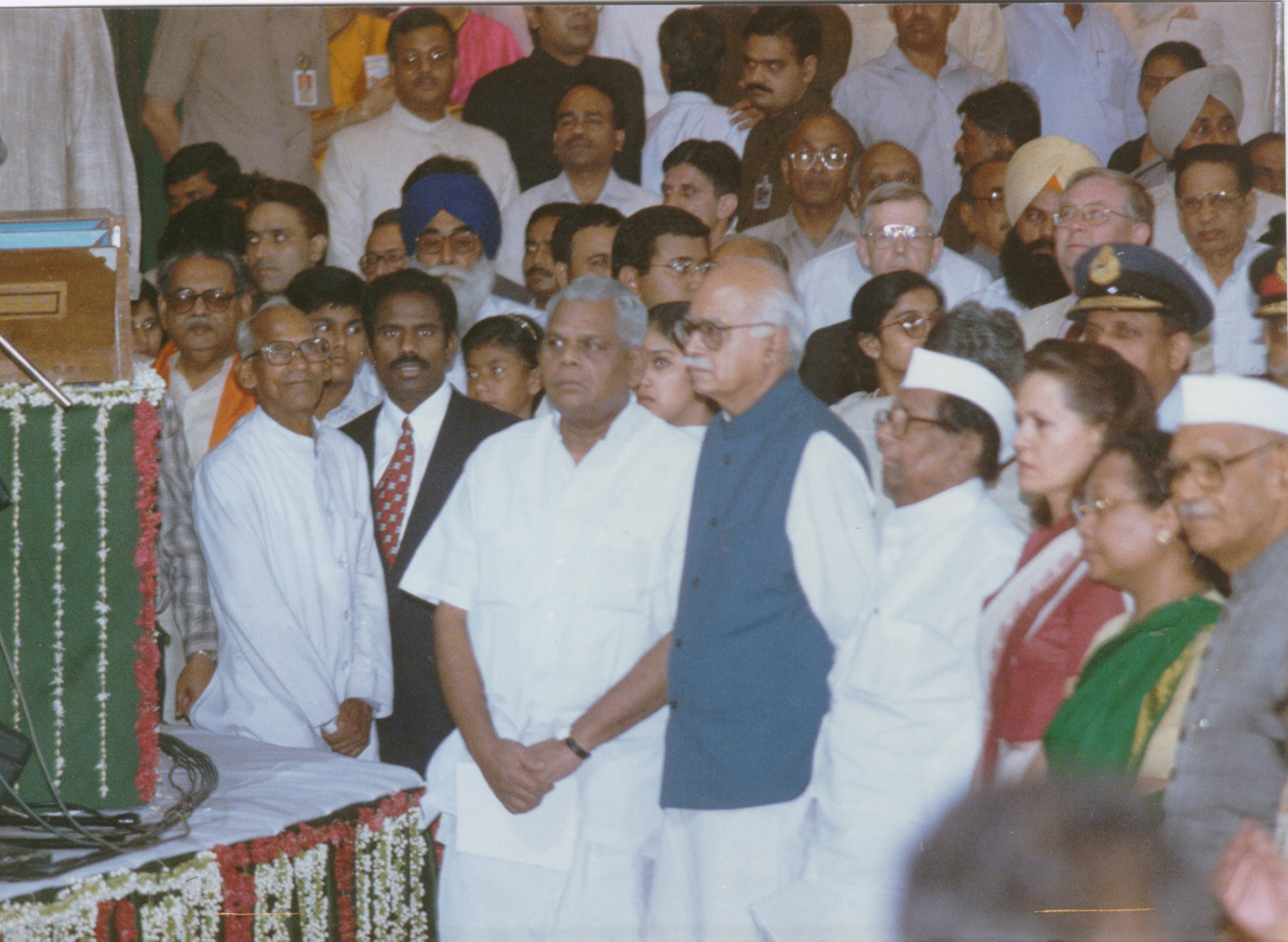 Dr. K.A. Paul among Indian political and civic dignitaries at a public gathering
